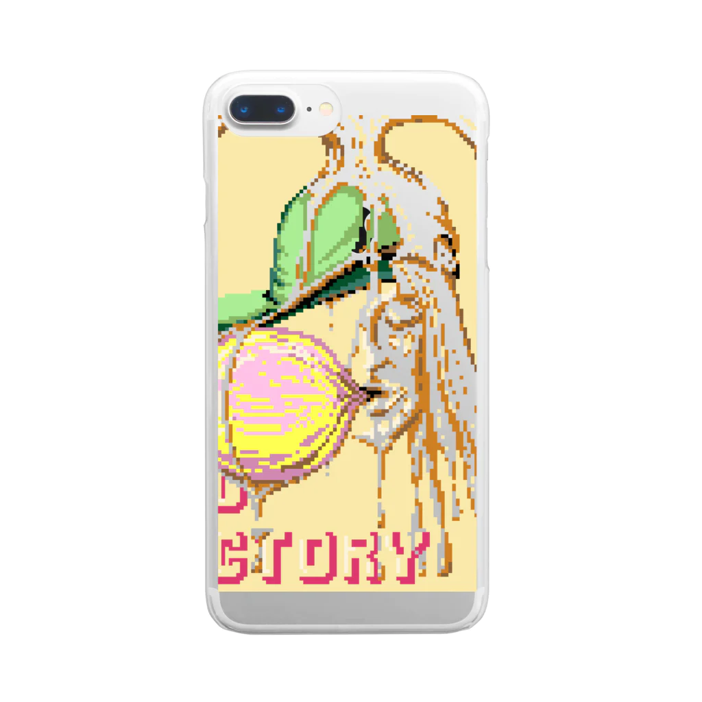 BAD FACTORYのINVISIBLE LADY Clear Smartphone Case