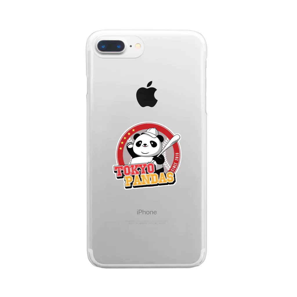 hippo_jpの【Tokyo Pandas_Official Goods】Smartphone Case Logo（For iPhone 6-8 plus） クリアスマホケース