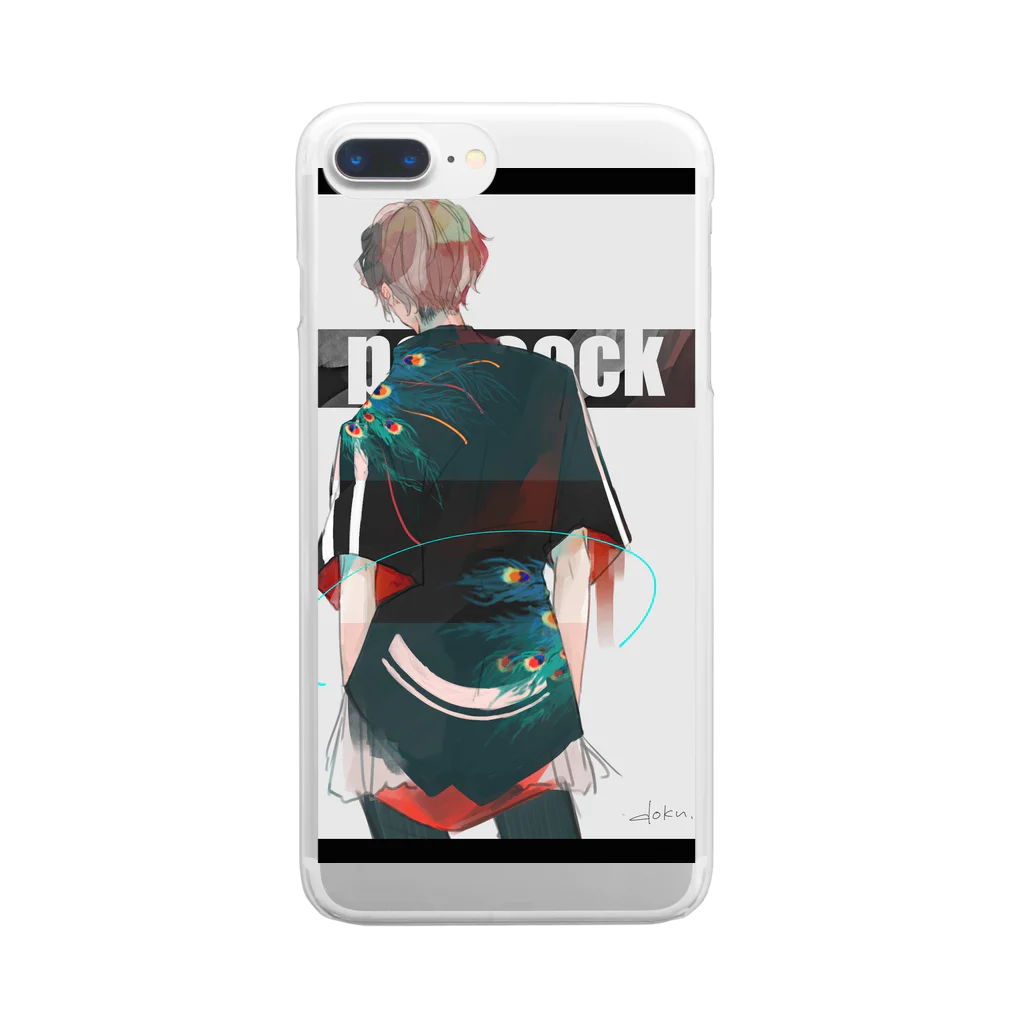 dokuのpeacock Clear Smartphone Case