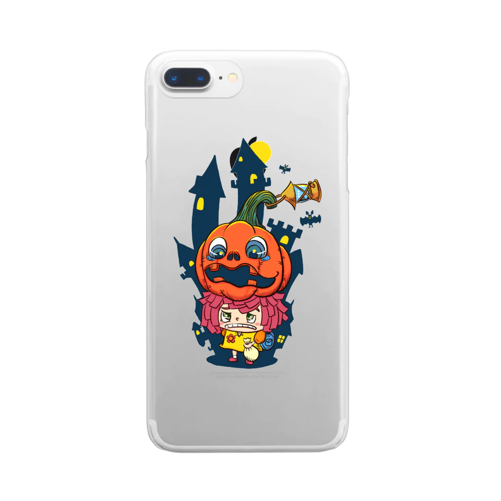 おじさんの気まぐれショップのハロウィン×ハロウィン Clear Smartphone Case