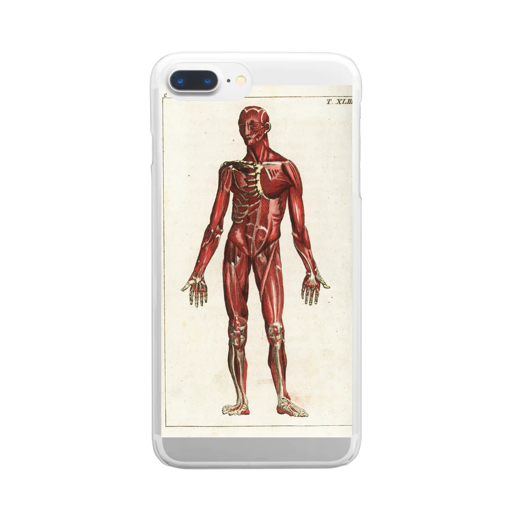 J. Jeffery Print Galleryの人体生理学 Clear Smartphone Case