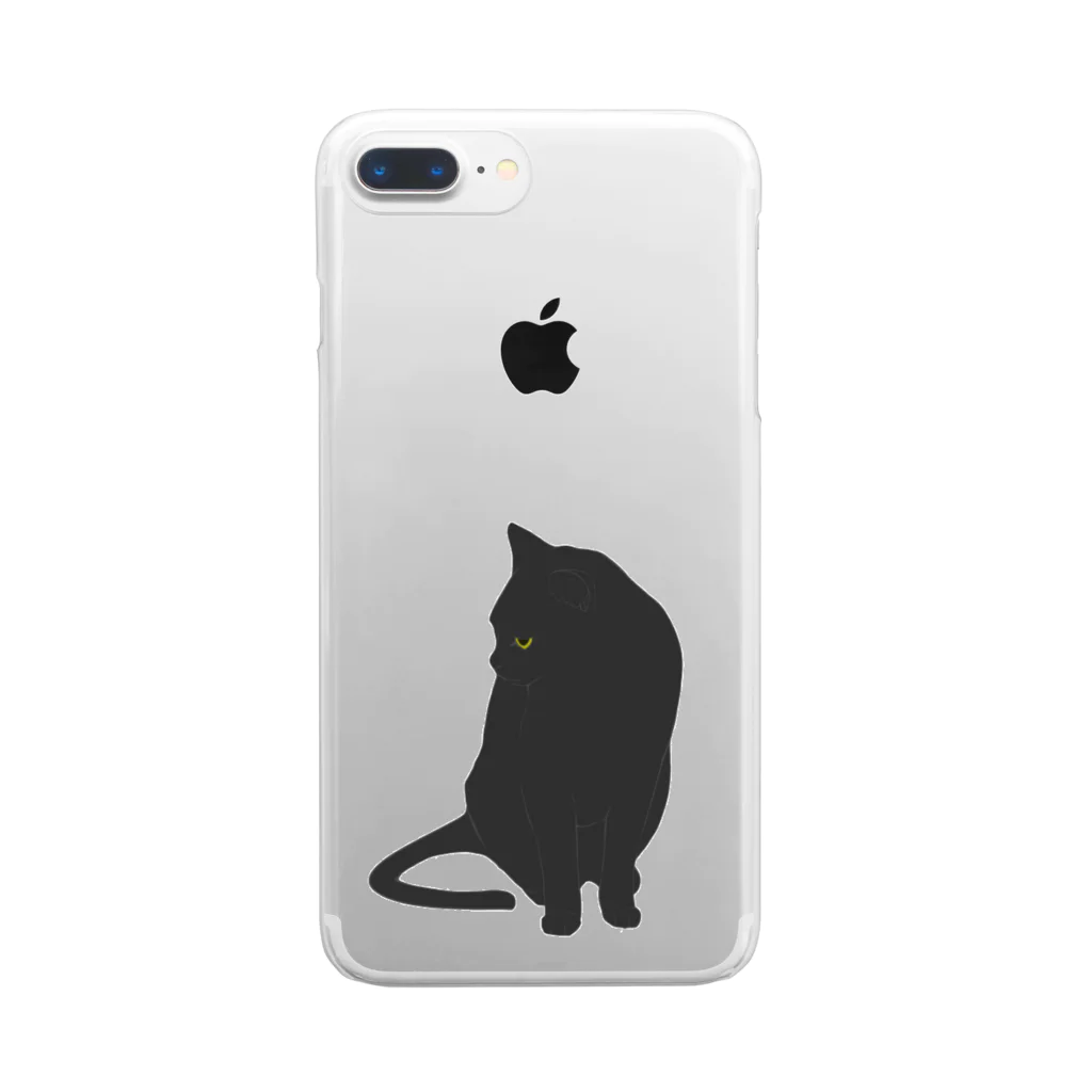 AZUKIのふりむくねこ Clear Smartphone Case