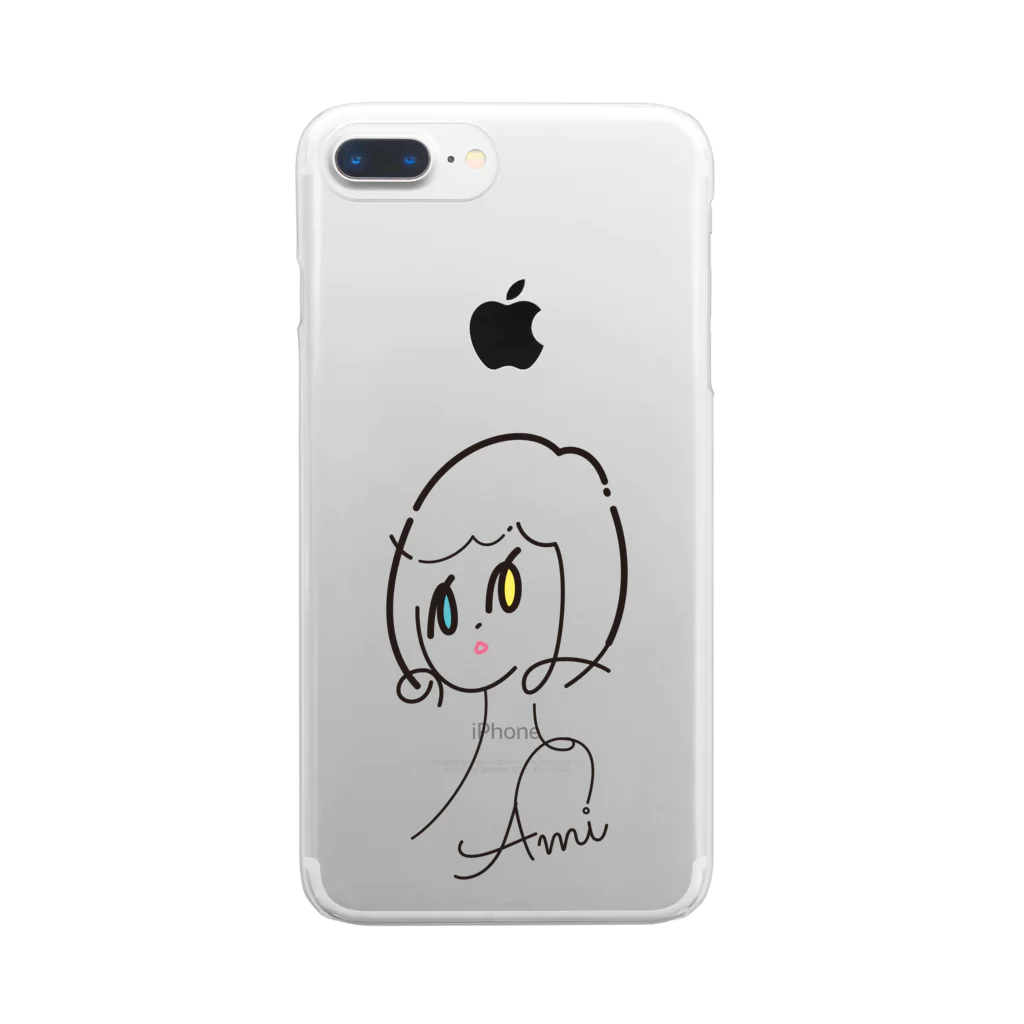 noenoe：ノエノエのI am name: [ Ami ] Clear Smartphone Case