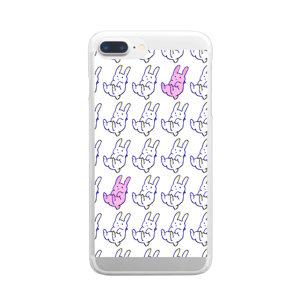 Lab•砠 〈SoLa=01投企計〉の幻想ウサギ Clear Smartphone Case