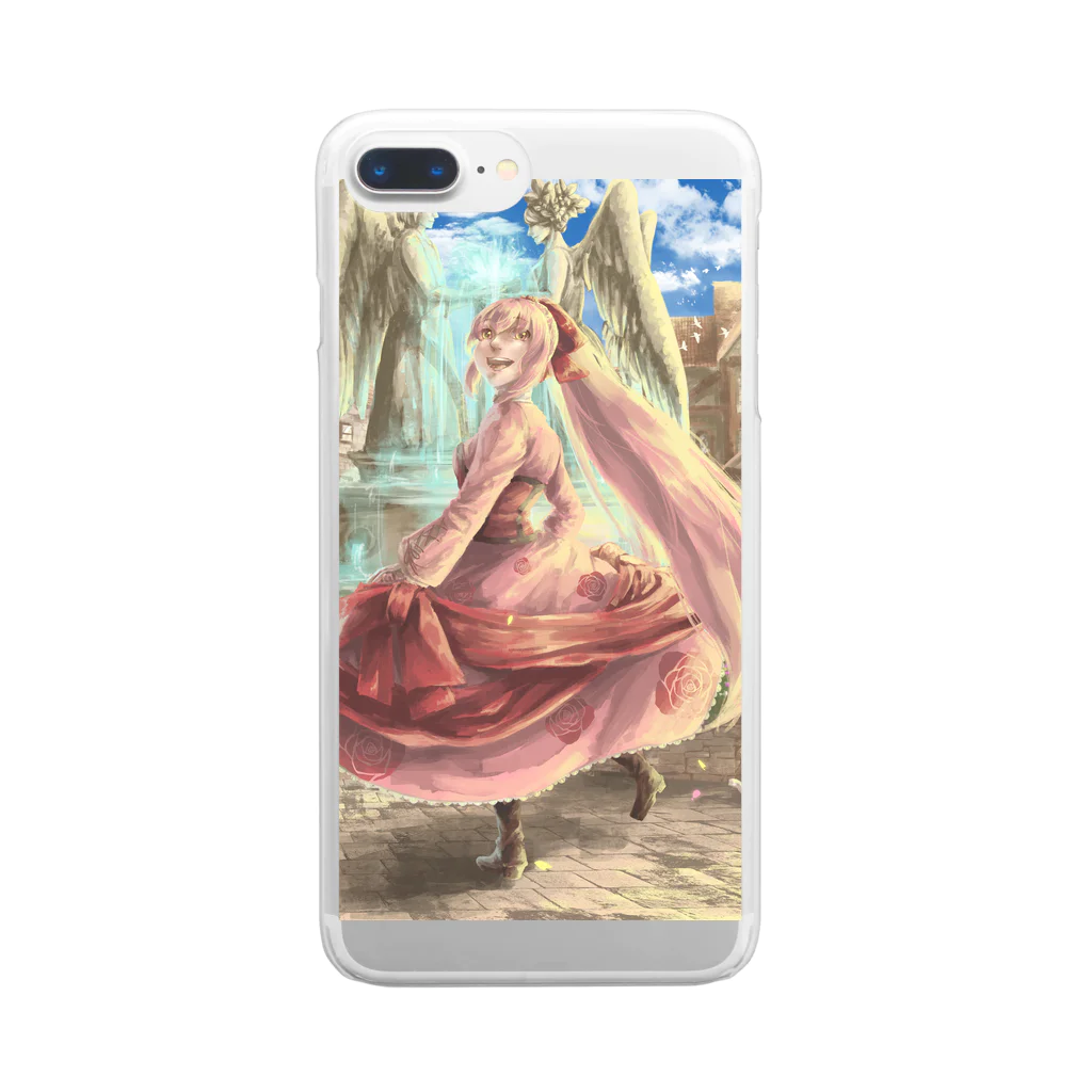 Duck Storeの【Sexia:Lerea memory】フェイシアの噴水広場にて シリーズ Clear Smartphone Case