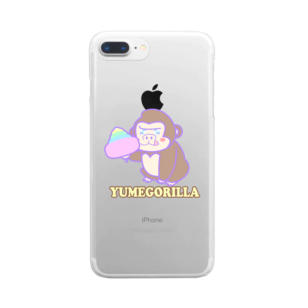 Goma46のYumeGorilla（ゆめごりら）グッズ クリアスマホケース