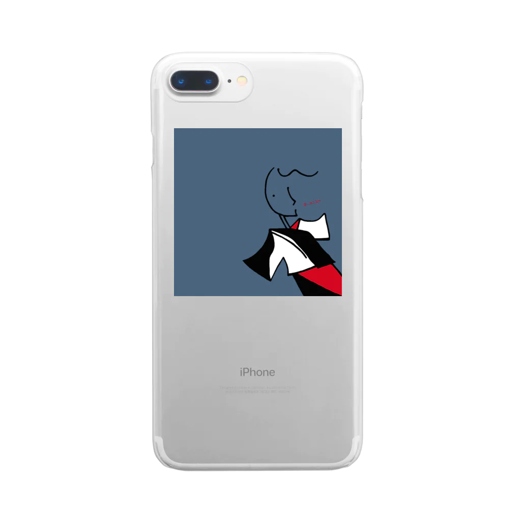 Loser's brand, 王桃の巫女@_miko Clear Smartphone Case