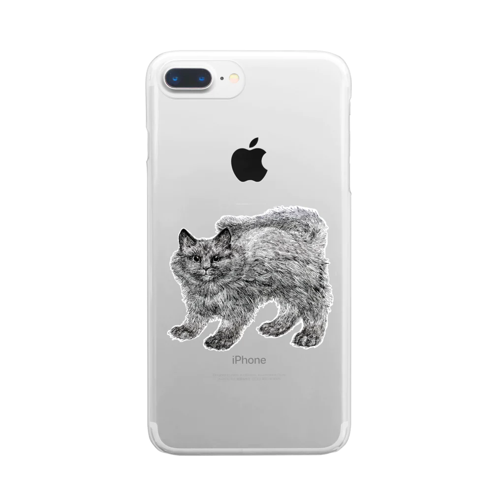 segasworksのふわふわの仔猫 Clear Smartphone Case