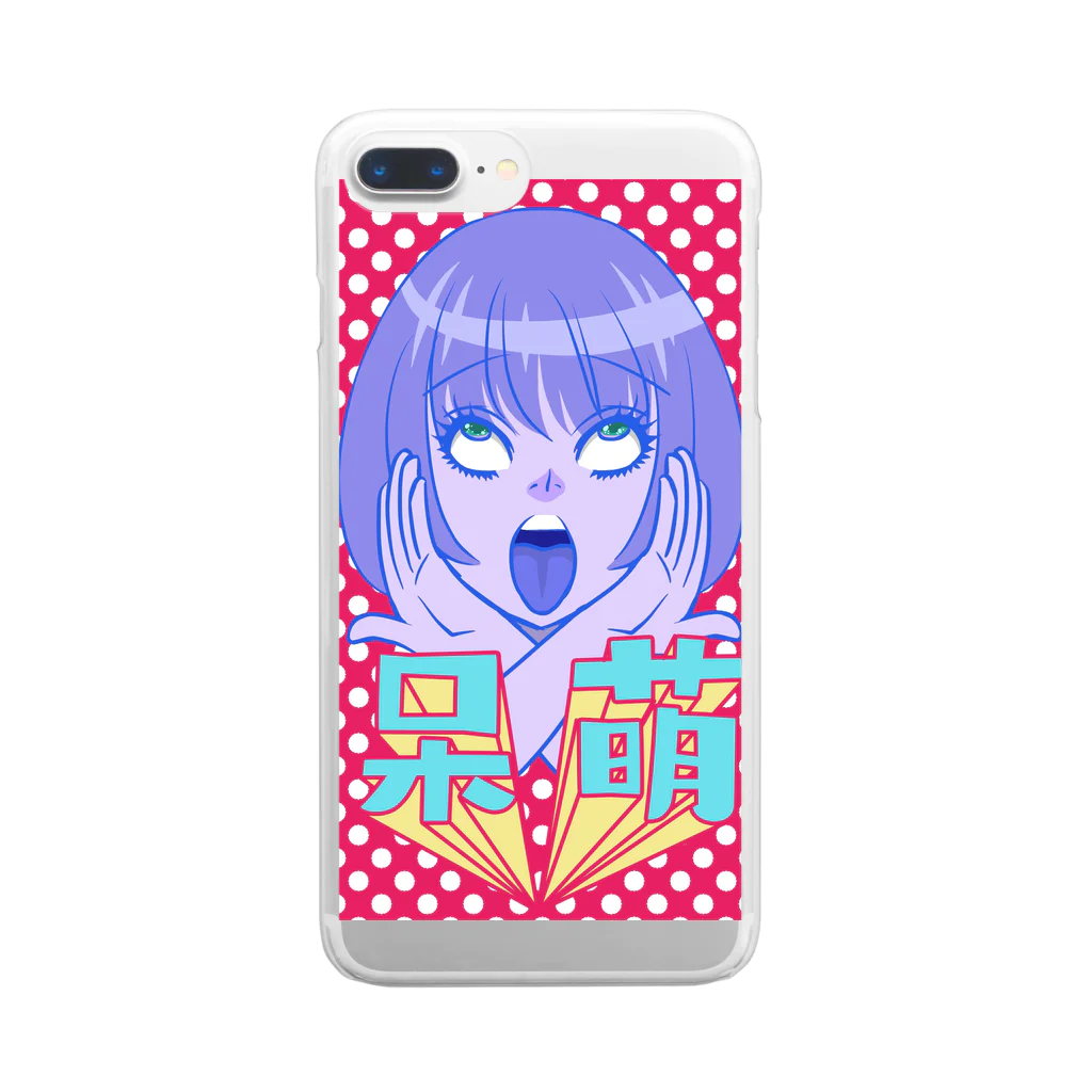 小本田絵舞ﾌｪﾁを探してみこすり半の呆萌GAL Clear Smartphone Case