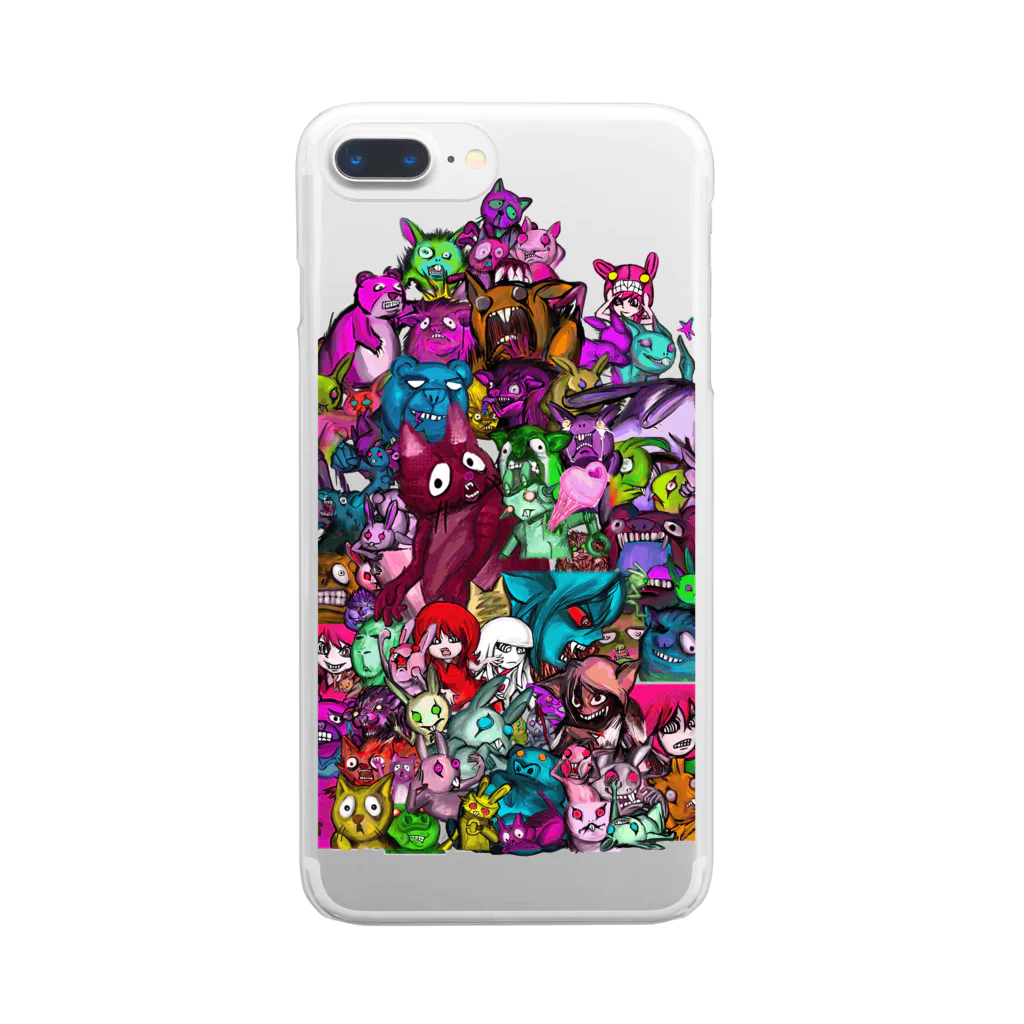 折羽ル子の猛獣総進撃 Clear Smartphone Case