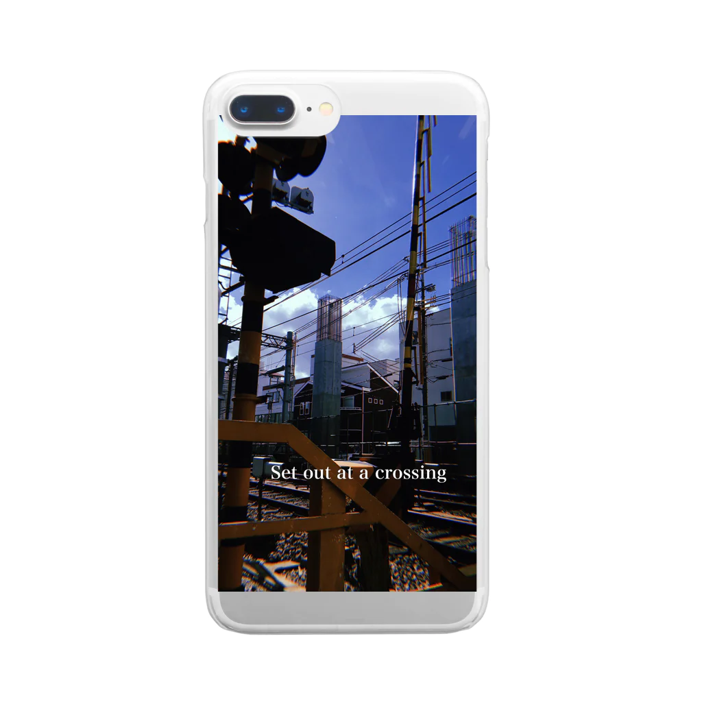 Hanaの railroad crossing Clear Smartphone Case