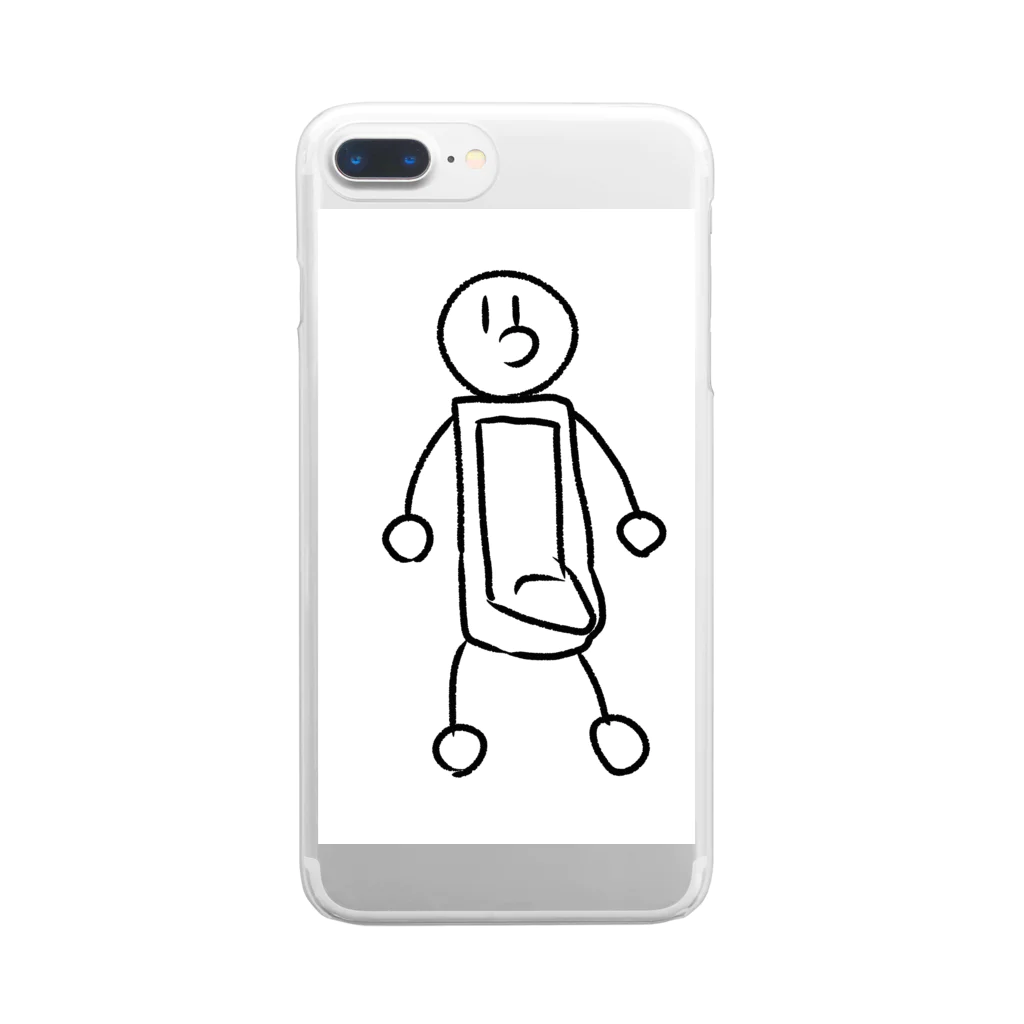 Bennki555 Town のMr.Toilet Nioudati Clear Smartphone Case