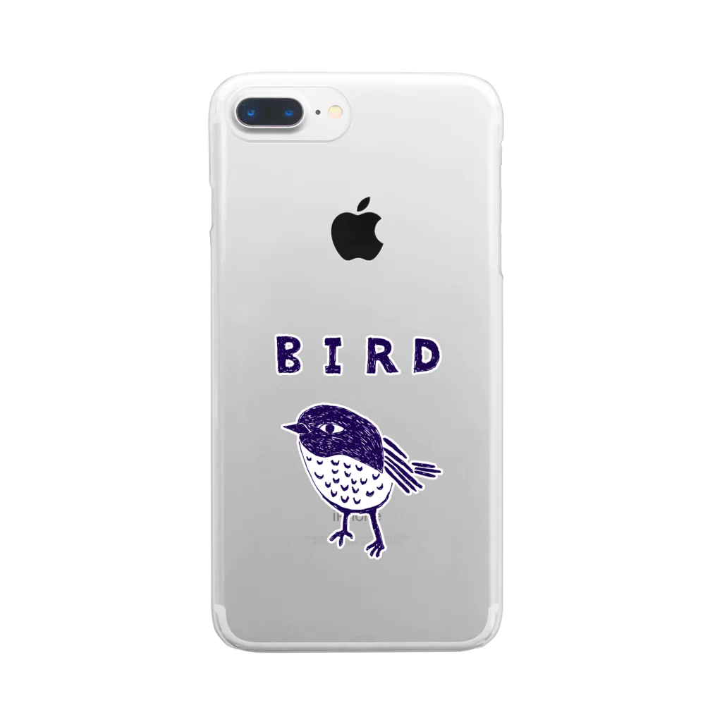 NIKORASU GOのトリマニア専用デザイン「BIRD」（Tシャツ・パーカー・グッズ・ETC） クリアスマホケース