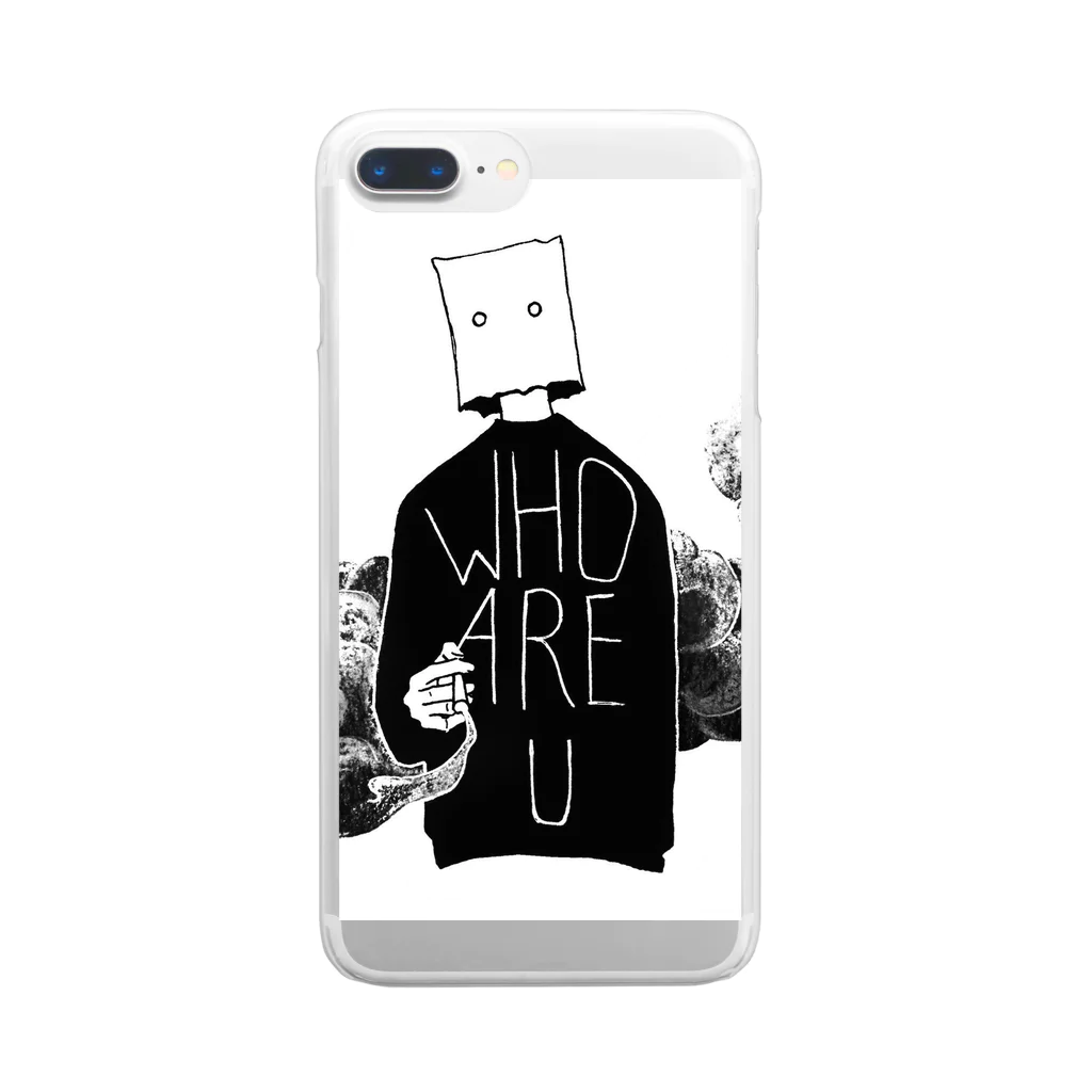 めぽ。のWho are u? Clear Smartphone Case