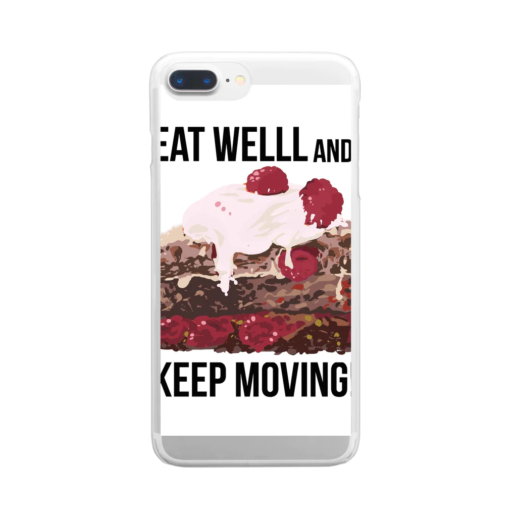 たろ芋 smithのEat well, and keep moving! Clear Smartphone Case