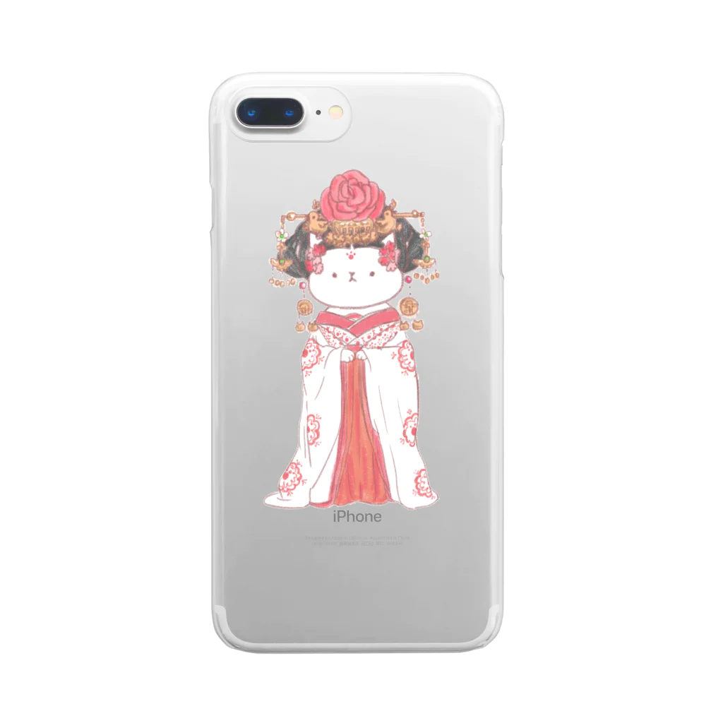 Aoko襲来の武則猫 Clear Smartphone Case