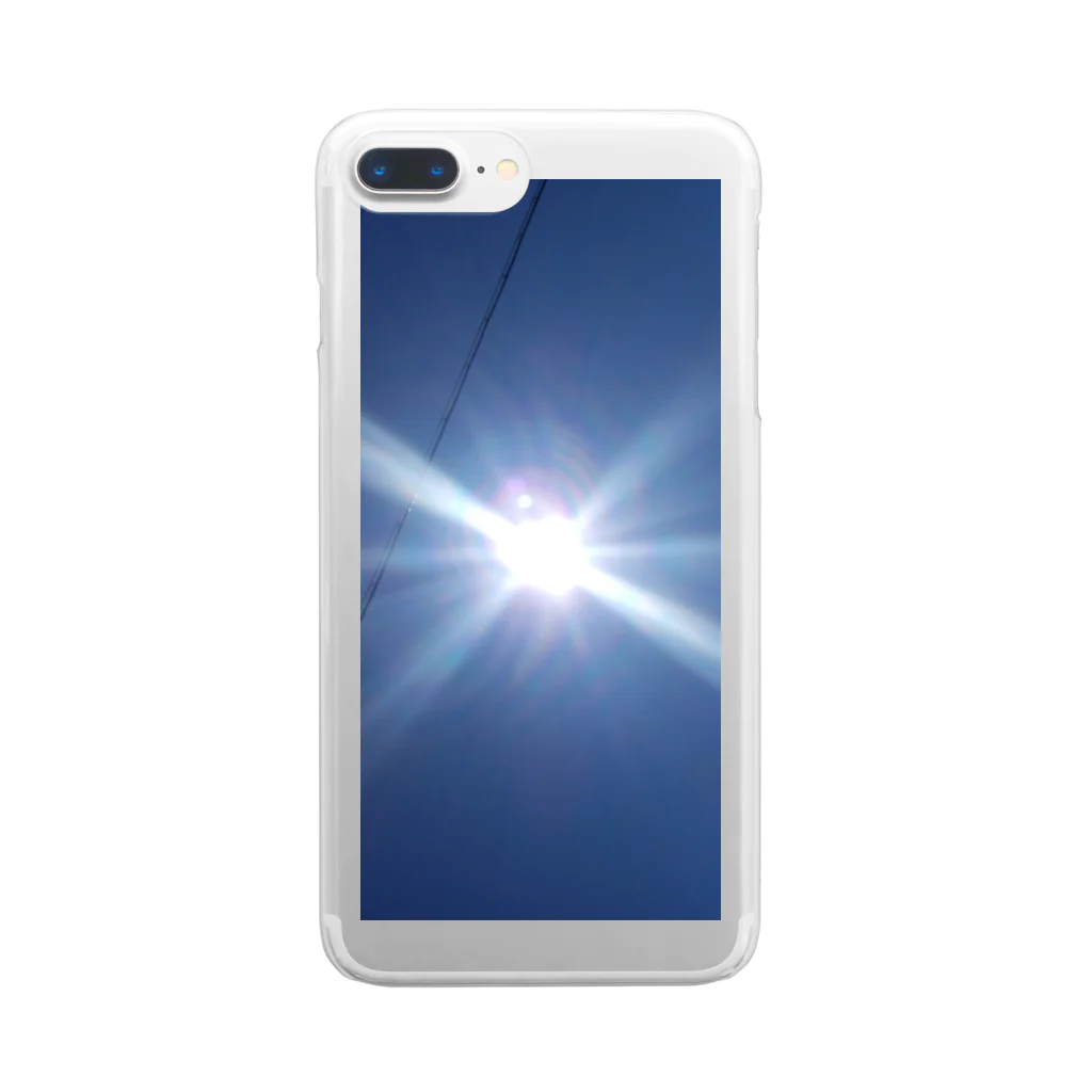 キアヌの太陽サンサン Clear Smartphone Case