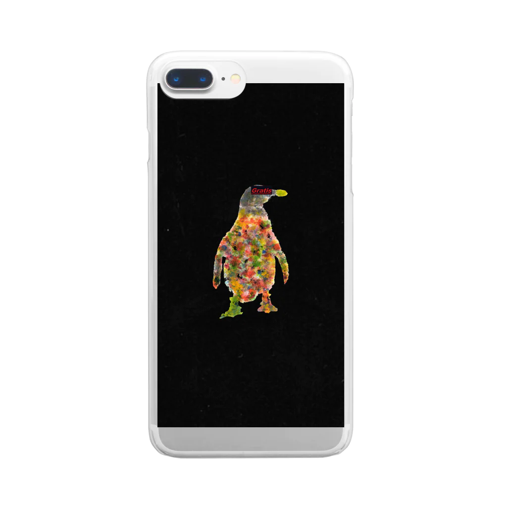 Gratis officialのロゴペンギン Clear Smartphone Case