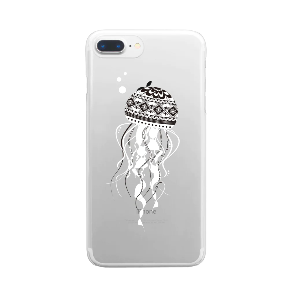 Drecome_Designのjellyfish クリアスマホケース