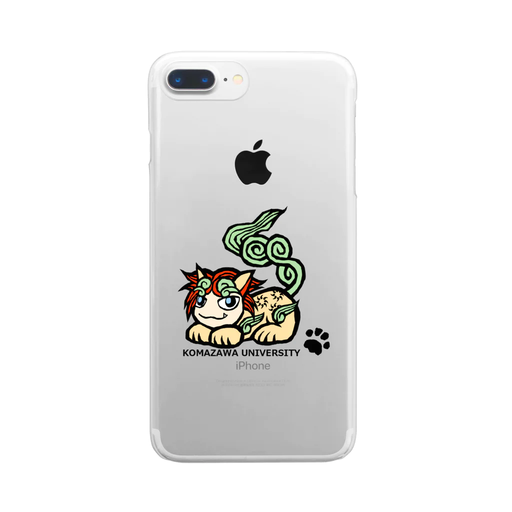 KU-SUPPORTの獅子くん Clear Smartphone Case