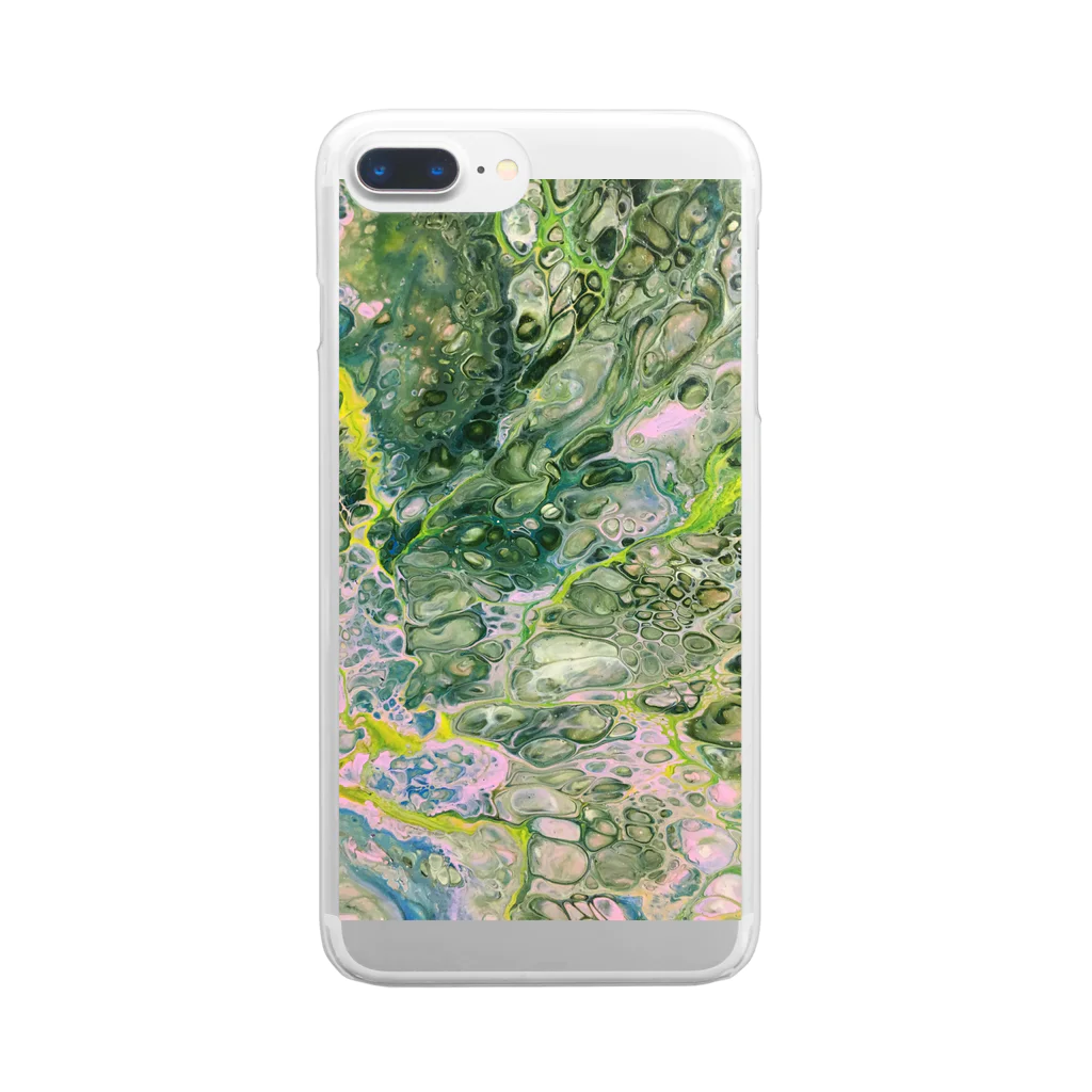 artloの緑の光景 Clear Smartphone Case