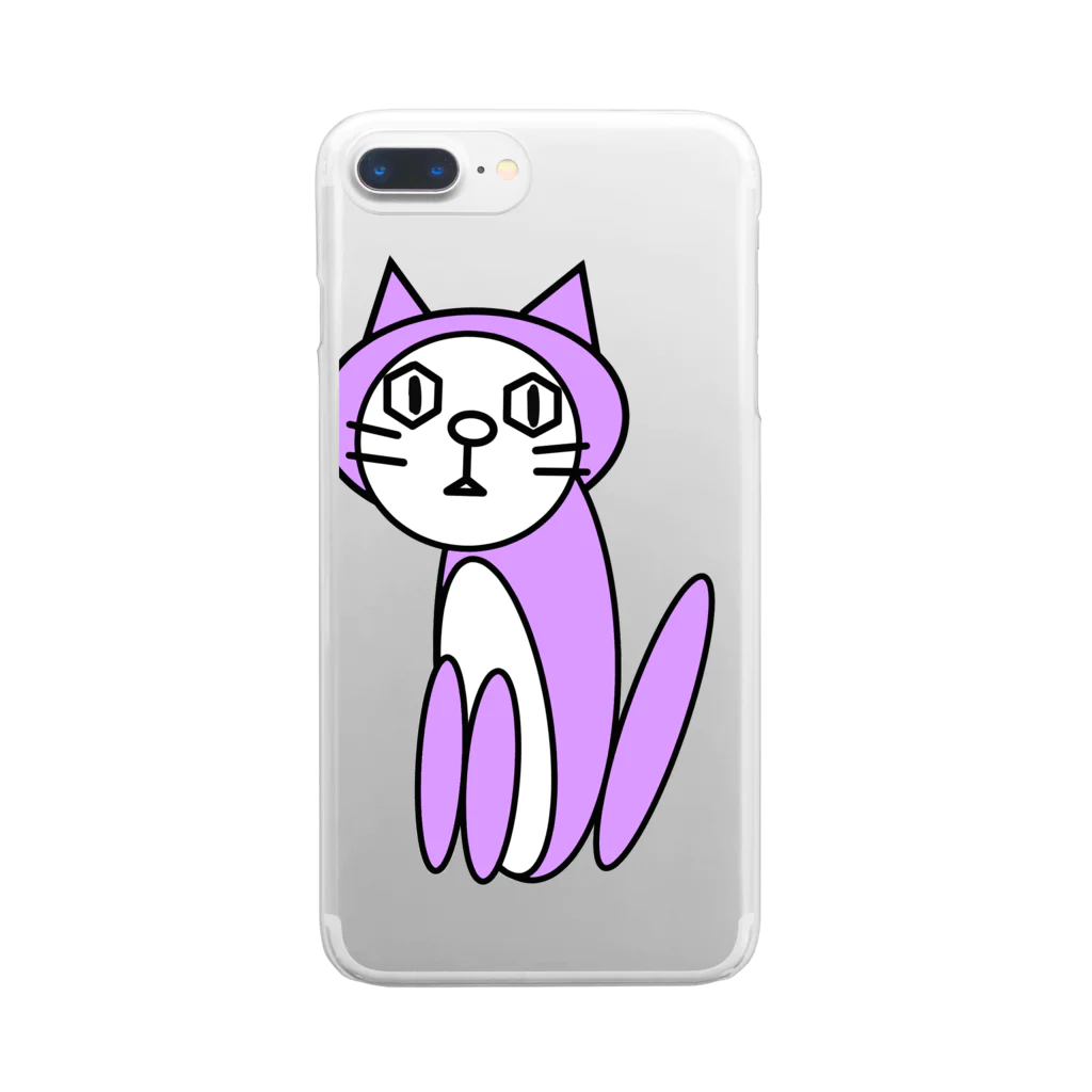 usi-festのキャッツパープル Clear Smartphone Case