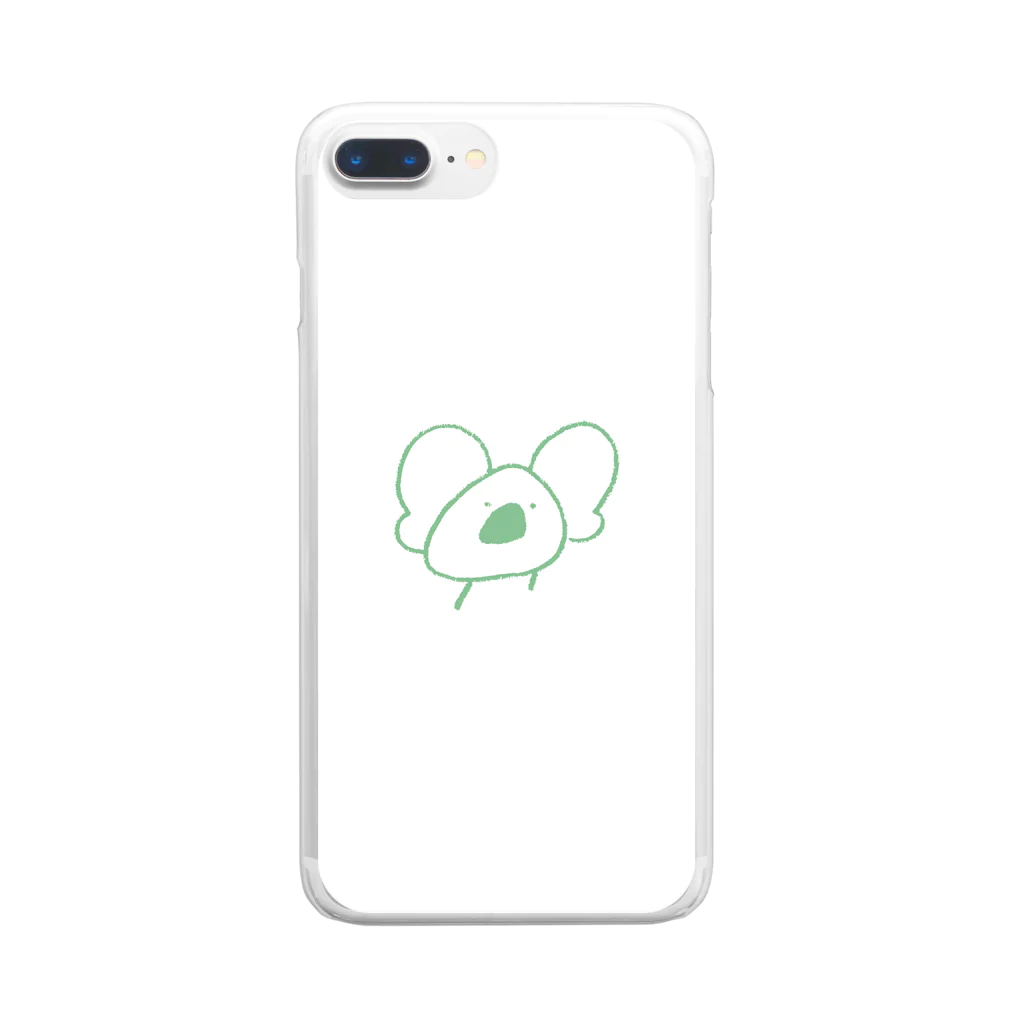 コアラさん取扱所のみどりのコアラ Clear Smartphone Case