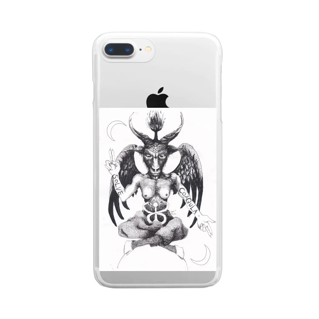 AnomaliA-NachiのBaphomet Clear Smartphone Case