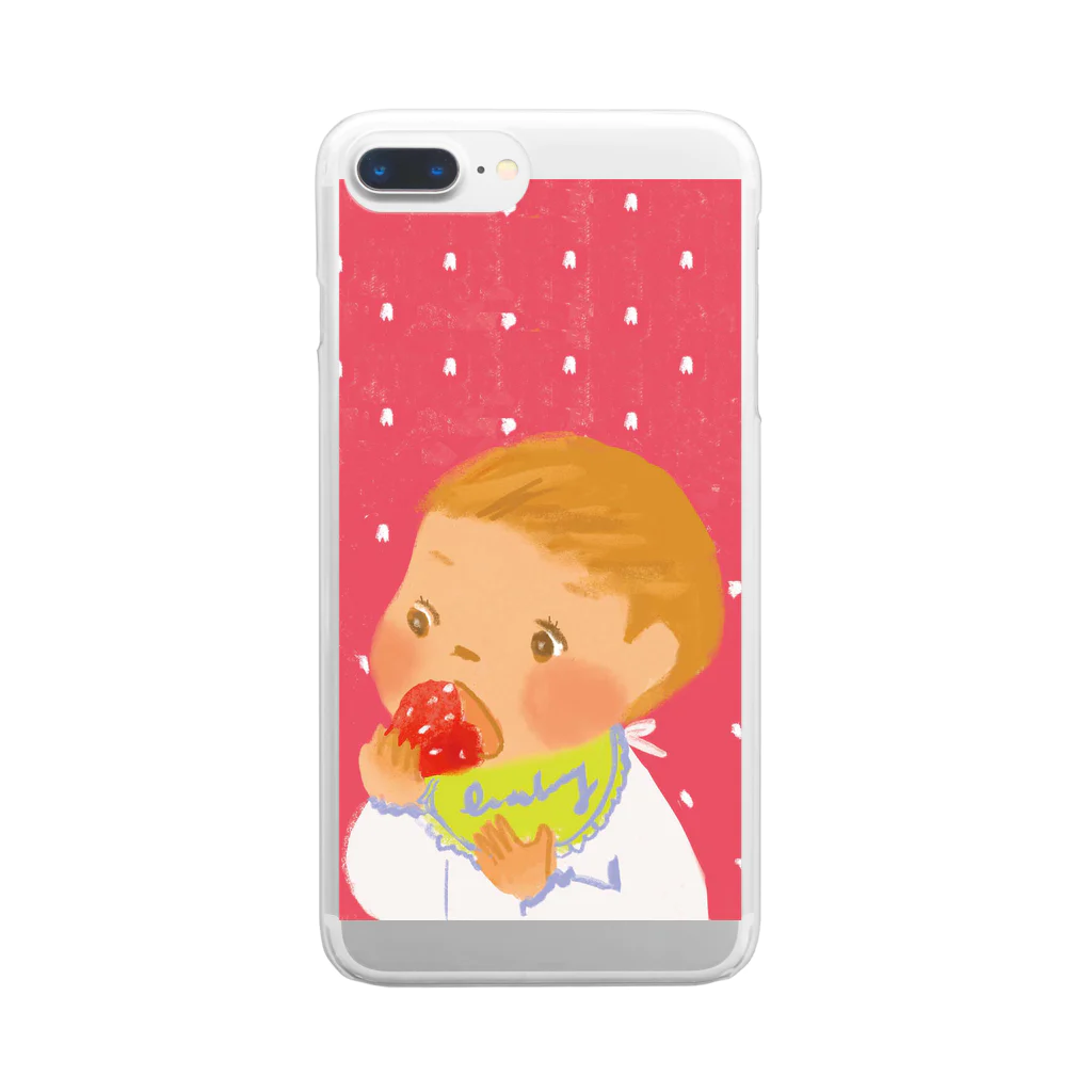 ニーヤ・アキのイチゴちゃん Clear Smartphone Case