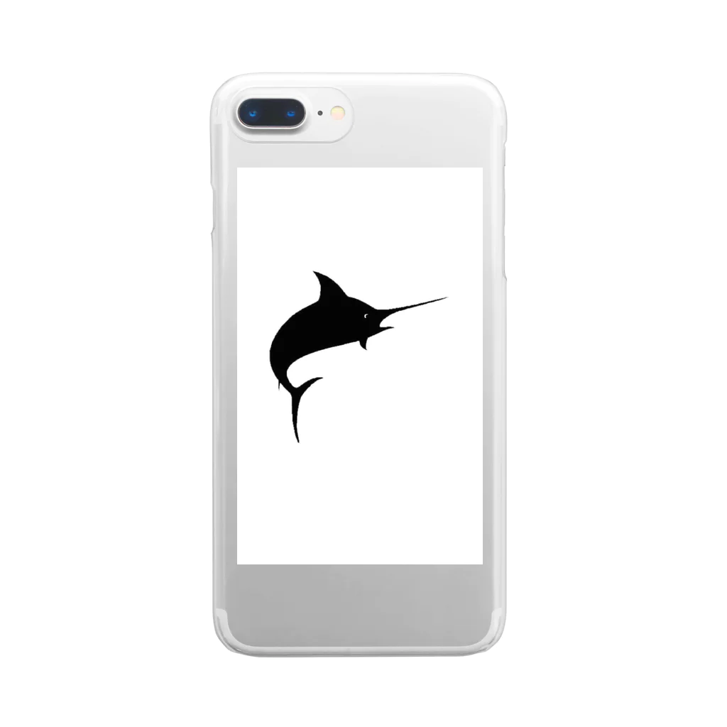 KING FISHERのカジキ課 Clear Smartphone Case