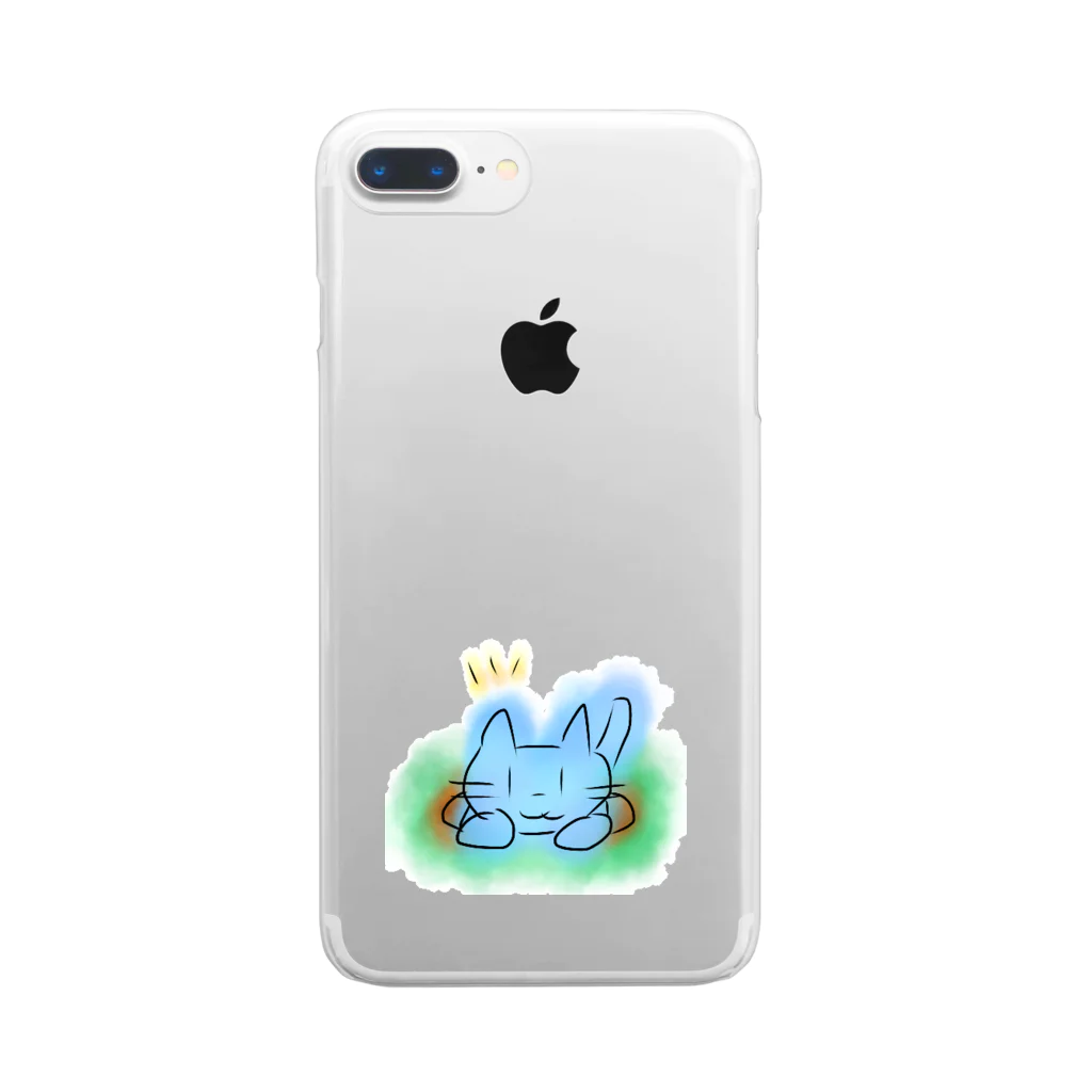 魚風商店のネコのすみか Clear Smartphone Case