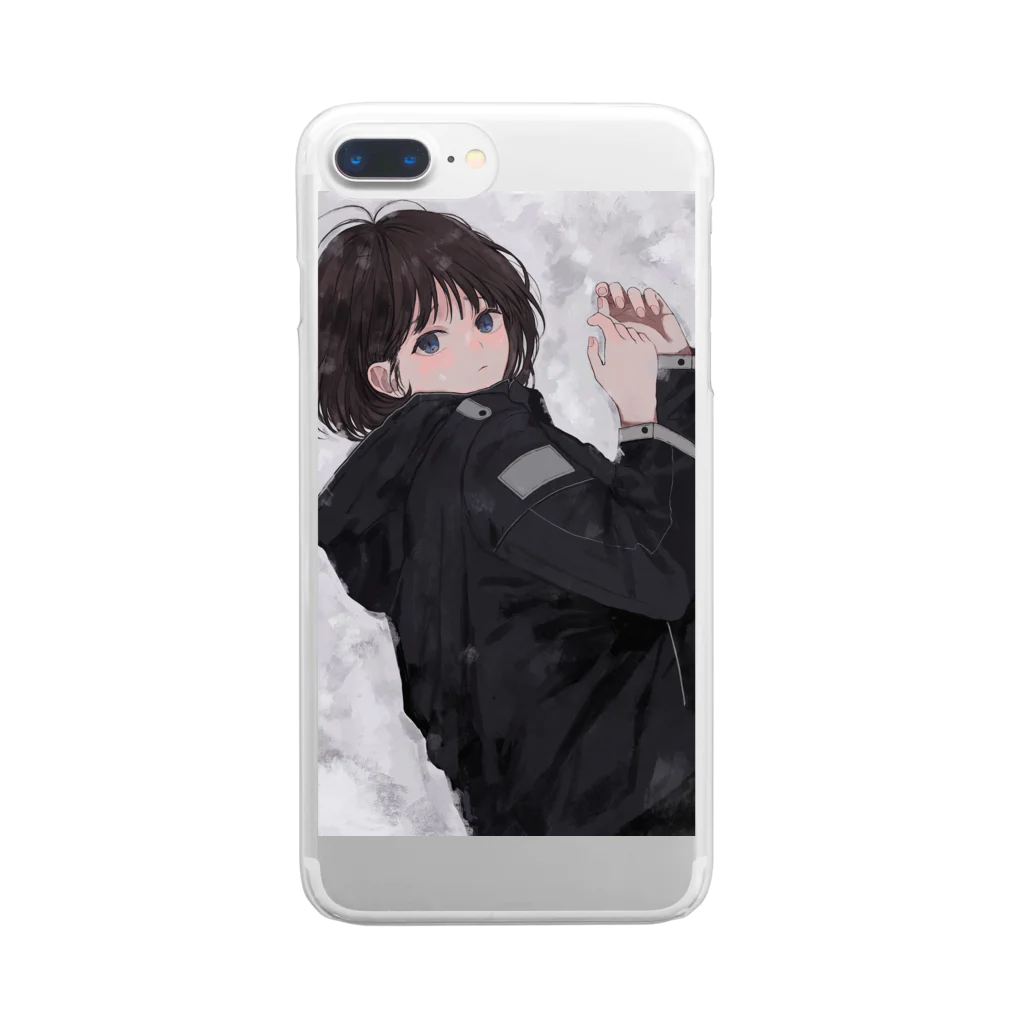 わんわんの熱をさまして Clear Smartphone Case