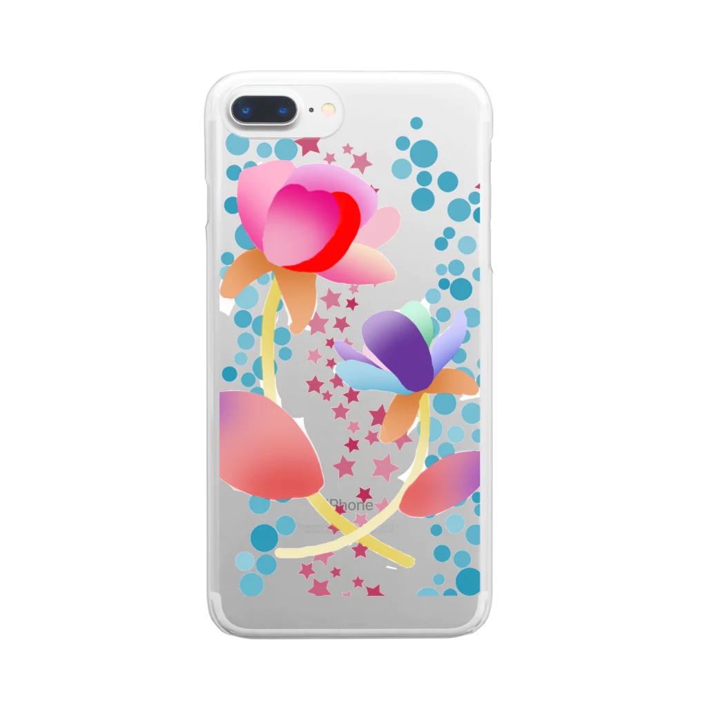 yaiの花に星🌟 Clear Smartphone Case