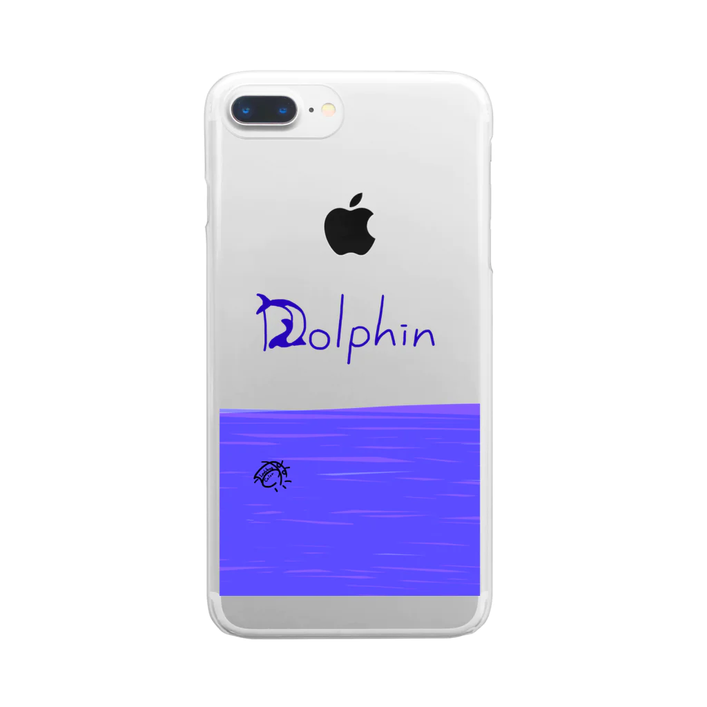 LadybugcolorのDolphin クリアスマホケース