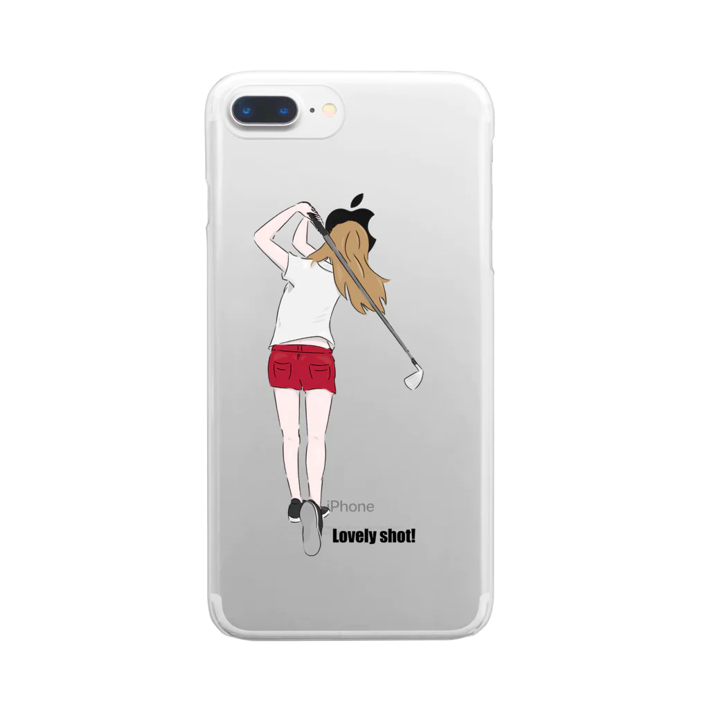 Witapin Wonderlandのgolf girl Clear Smartphone Case