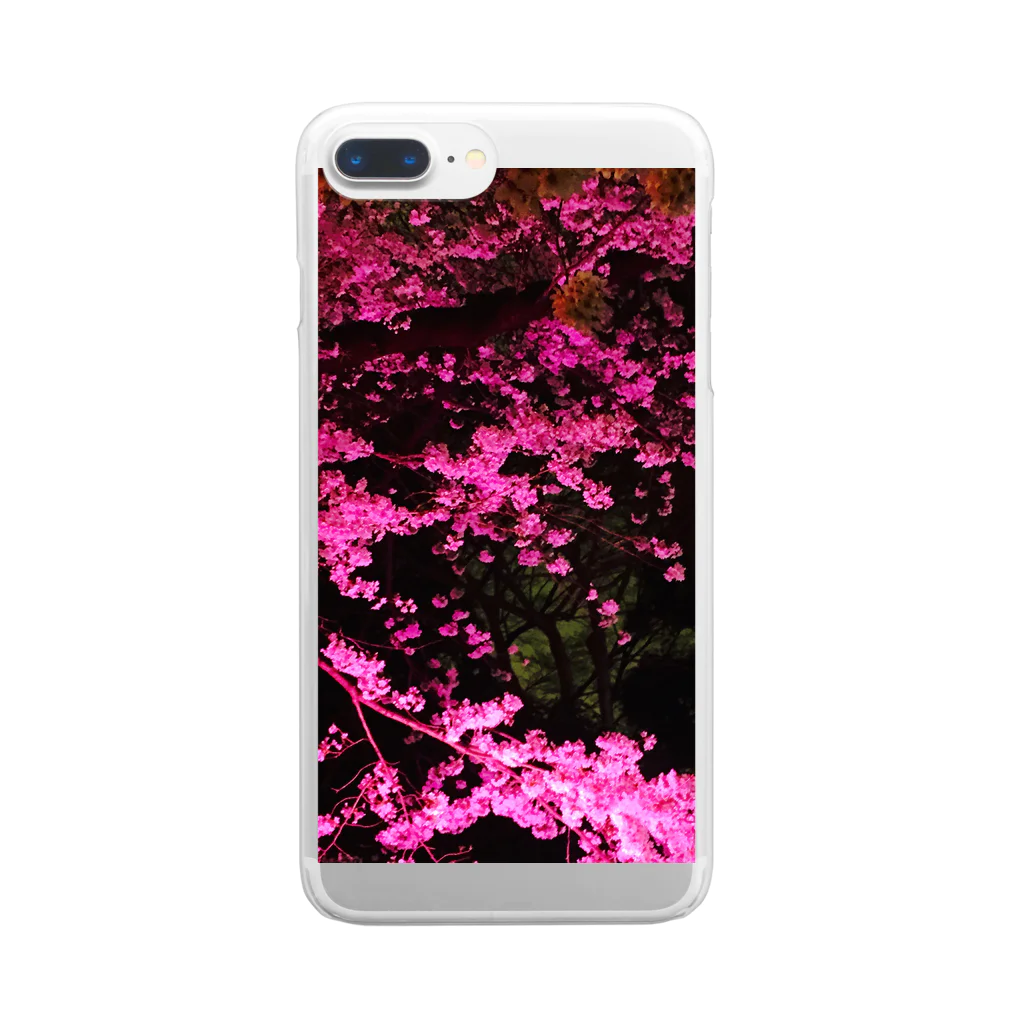 がまくん堂の桜 Clear Smartphone Case