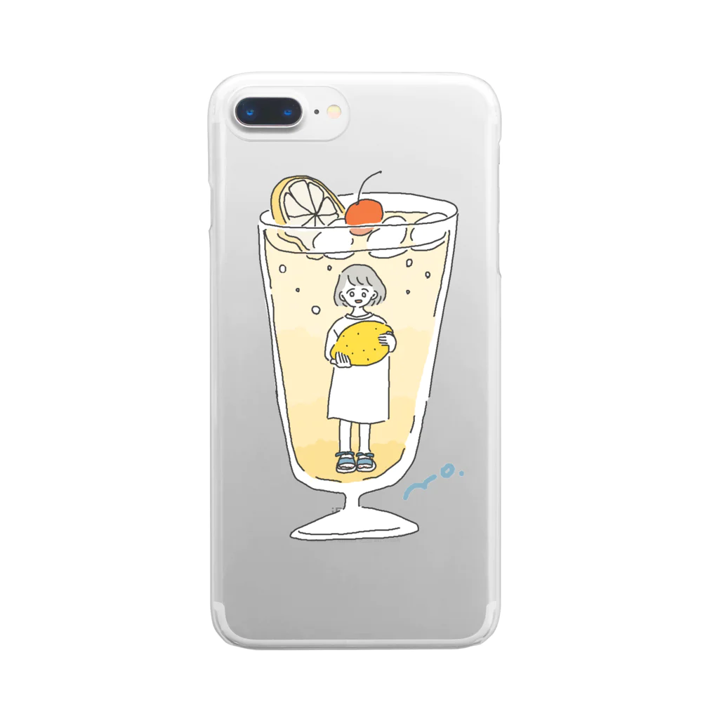 海辺かもめのレモンスカッシュの彼女 Clear Smartphone Case