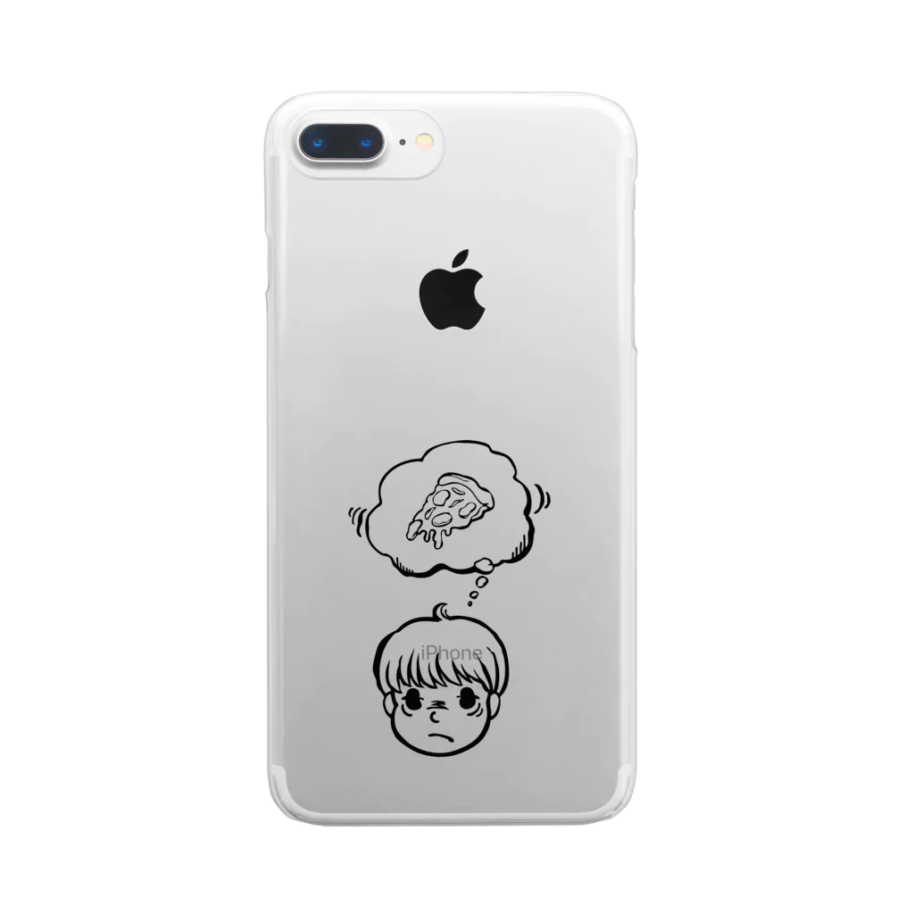 げげのピザくん Clear Smartphone Case