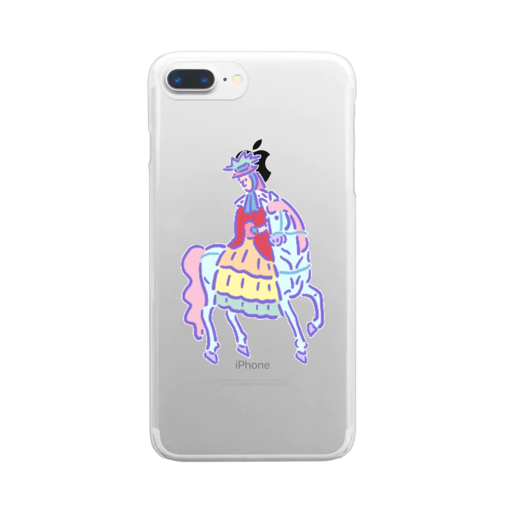 yu_takada_のゆめかわ浮世絵『フランス人』 Clear Smartphone Case