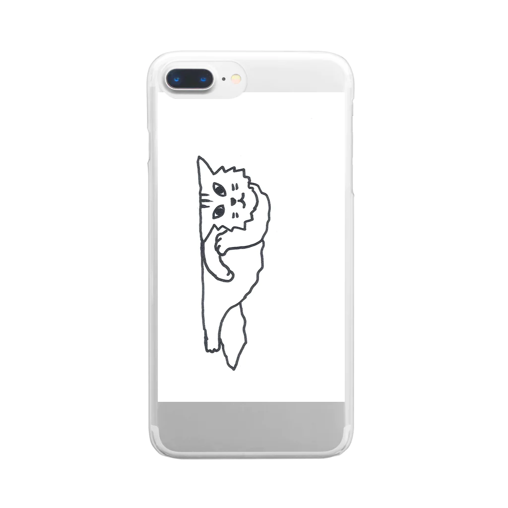 GYOGA猫の仰臥猫 Clear Smartphone Case