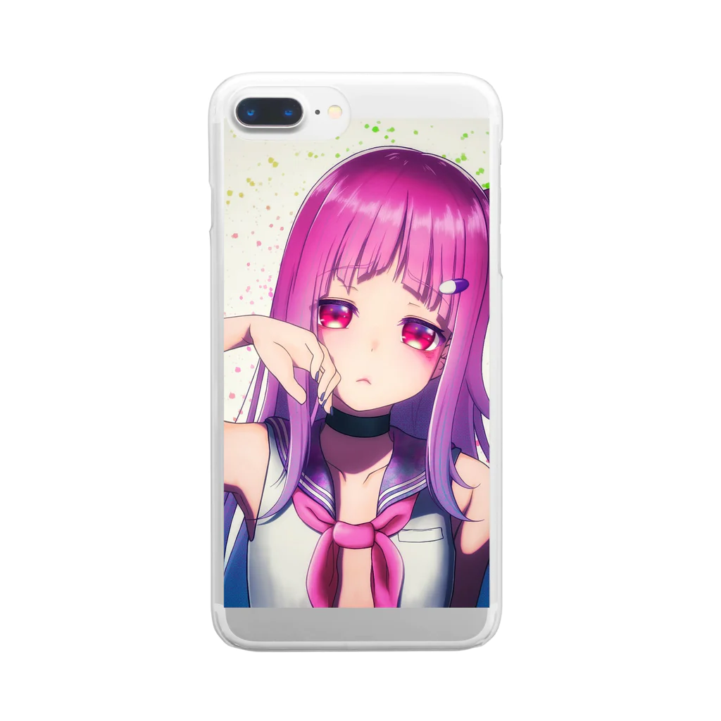 のぶののぶオリキャラ Clear Smartphone Case