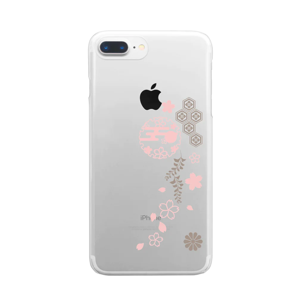 ジャパニーズスタンダードの枝垂れ桜 Clear Smartphone Case