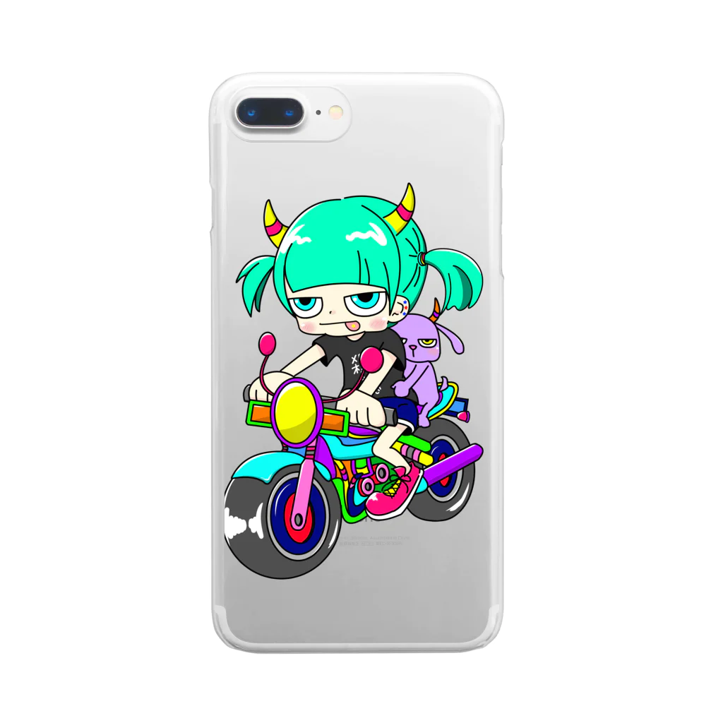 やぎさんぽ ¨̮の補助輪娘 Clear Smartphone Case