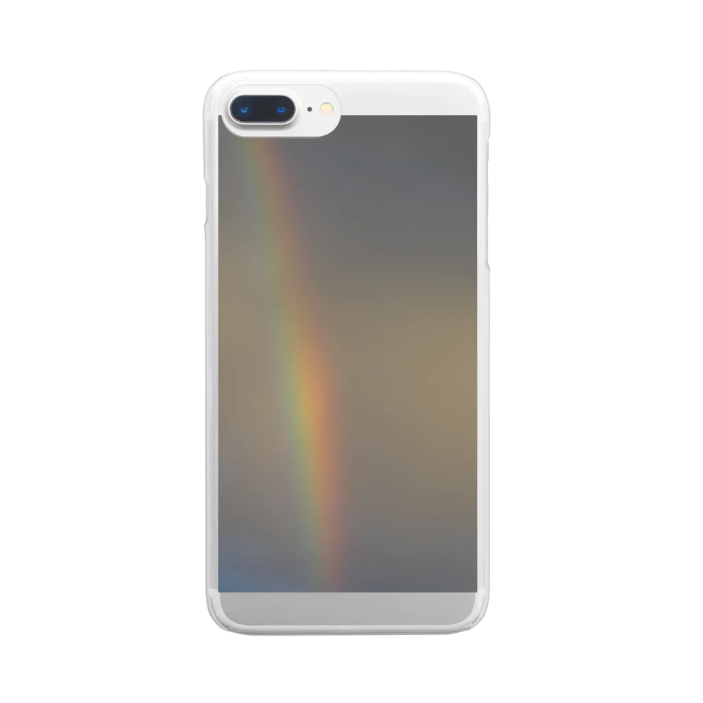 seorituの曇りの虹 Clear Smartphone Case