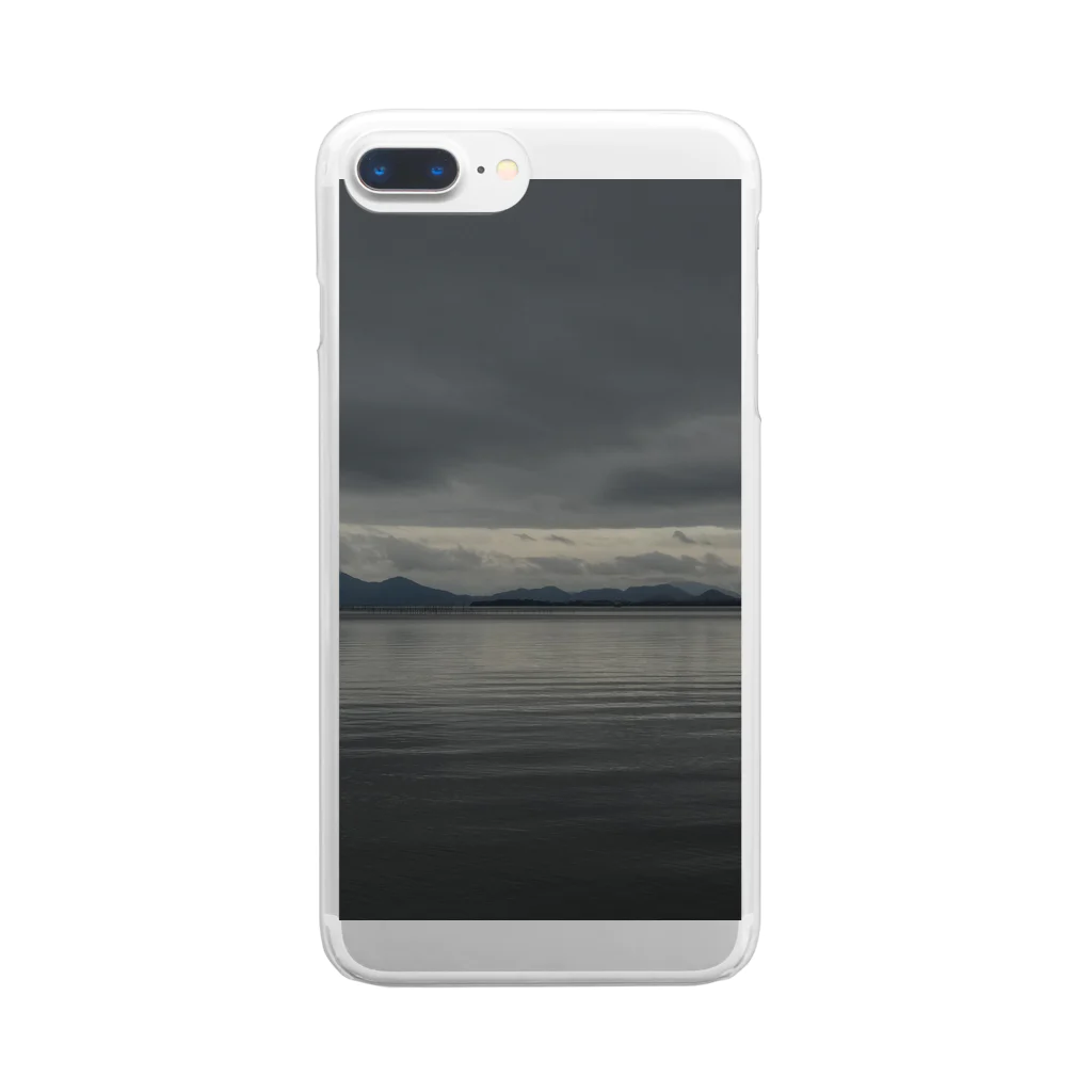 seorituの嵐の前の暗い湖 Clear Smartphone Case