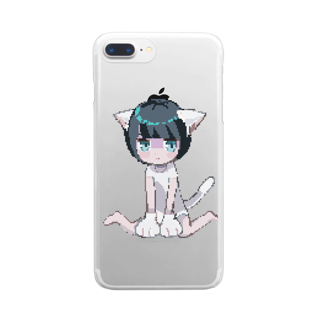 momowaltzのnyan.dot Clear Smartphone Case