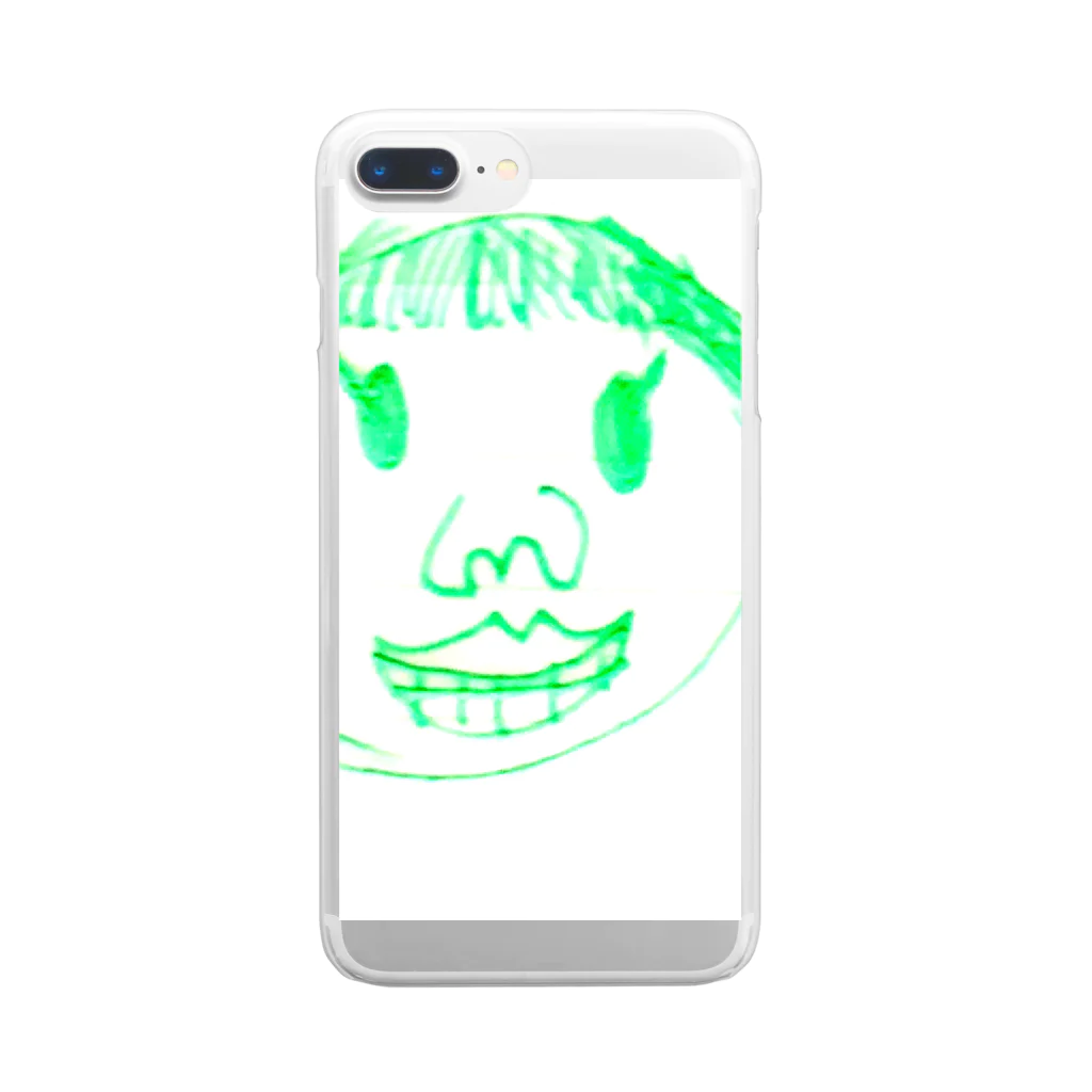 hanacomomocoのmomocogahaku_01 Clear Smartphone Case
