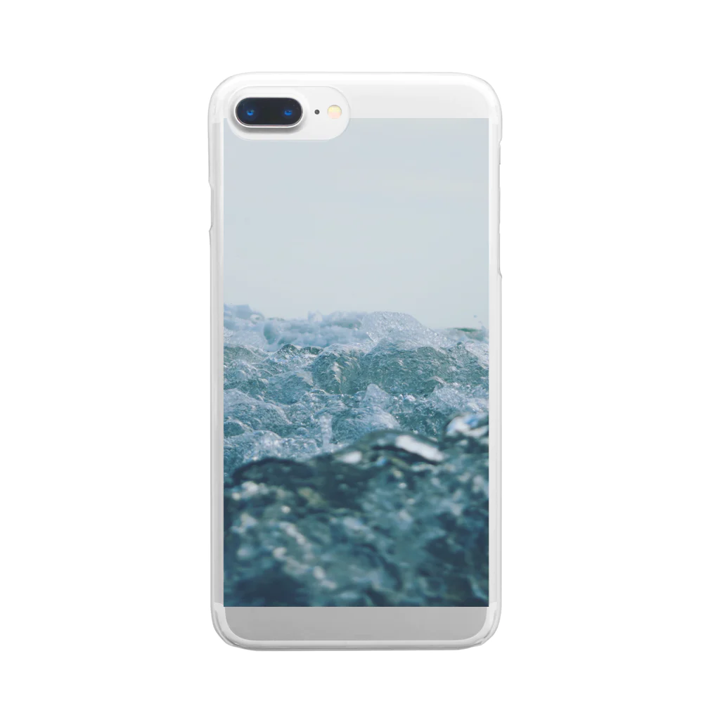 ユーサクのWater is the root of everything Clear Smartphone Case