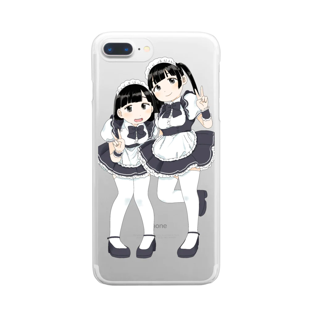 なご村🍙の 萌え〜なメイドさん Clear Smartphone Case