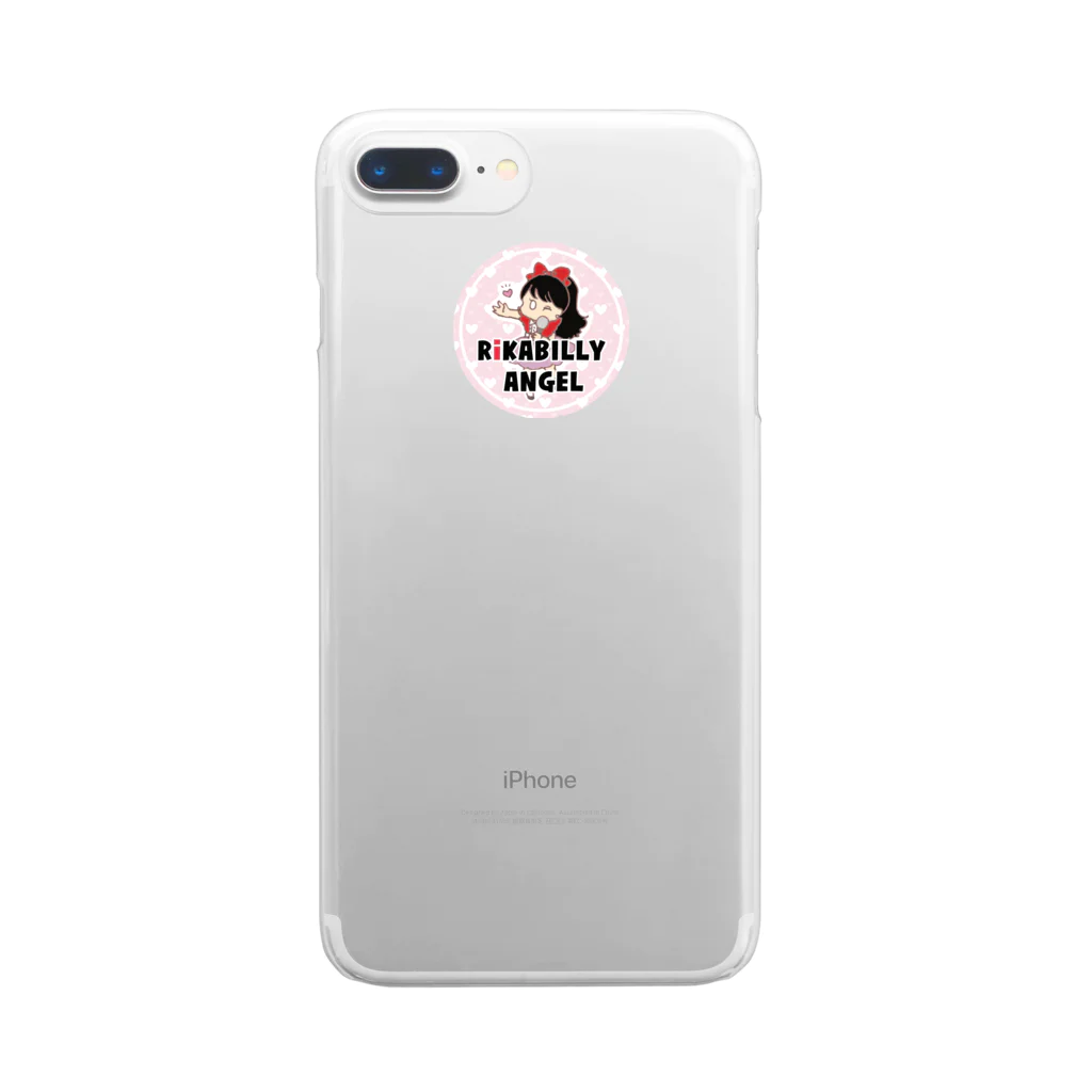 rikabilly-angelのリカビリーエンジェルロゴ Clear Smartphone Case